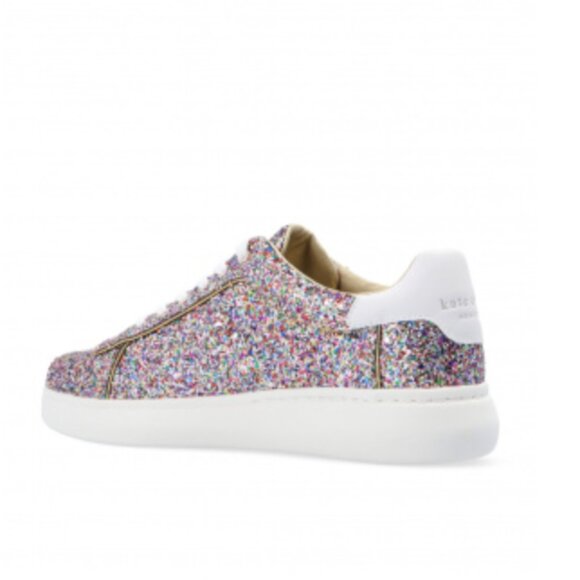 Kate Spade Lift sneakers shoes purple white silver metallic glitter sparkle 6 - Picture 4 of 10